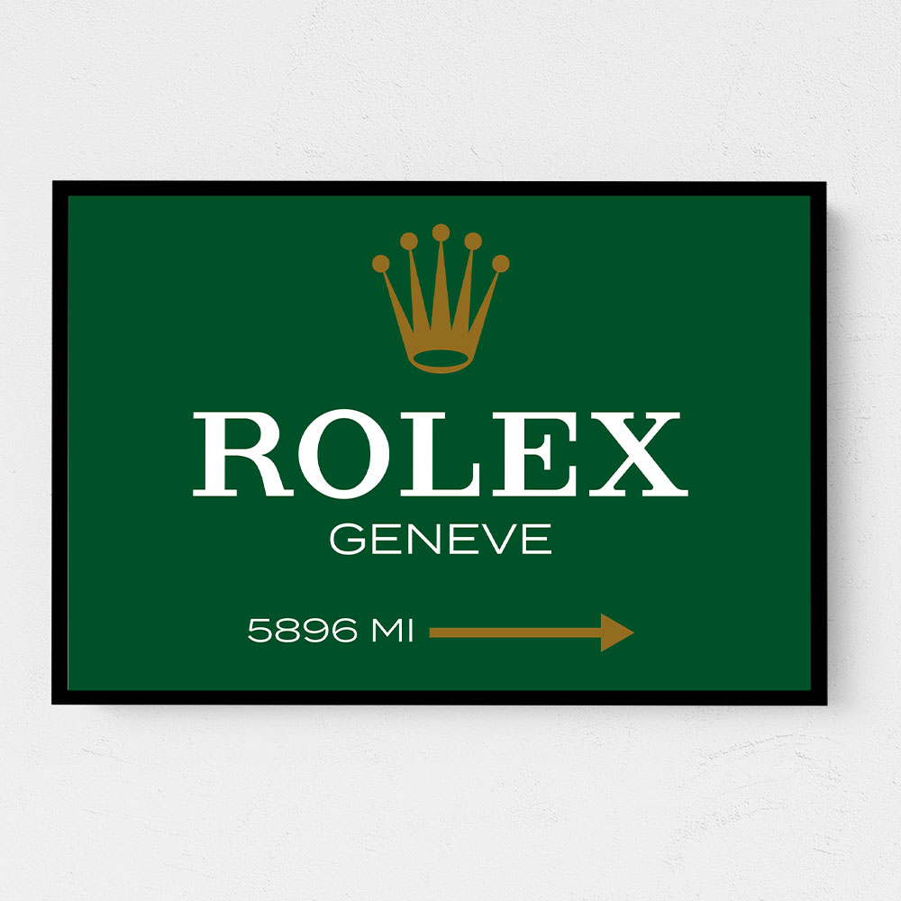 Rolex Gen ve Green Sign Wall Art